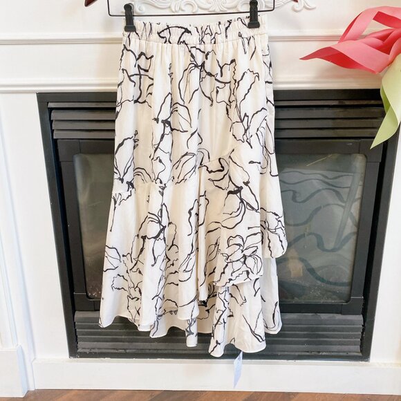 New 2024 summer skirt women's chiffon high waist flowy all-match A- line skirt - Picture 2 of 7